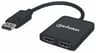 Splitter Manhattan 152716 Display Port A 2 Puertos HDMI Con Multi-Stream Transport 