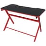 Escritorio Gaming Para Computadora Marca Xtech Modelo Red Wizard Color Negro Con Rojo XTF-CD187