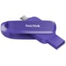 Memoria USB Flashdrive Marca SanDisk Modelo Phone Drive Capacidad De 256GB Conexion USB-C Y USB-A Color Morado