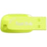 Memoria USB 3.2 Flashdrive Marca SanDisk Modelo Ultra Shift Capacidad De 32GB Color Amarillo Neon