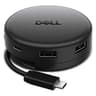 HUB USB-C Marca Dell Modelo Pro 7-in-1 USB-C Travel HUB DA326 Con 2 Puertos USB-C 2 Puertos USB-A HDMI 2.1 DisplayPort 1.4 Y Ethernet 2.5Gbps Con Power Delivery De Hasta 100W Color Negro