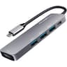 ARGOM HUB 5EN1 3 USB 1 HDMI Y 1 USB-C 60W ARG-UB-0185