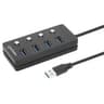 HUB De 4 Puertos USB-A 3.0 Con Conmutador Marca Manhattan Modelo 180887 ConexionUSB-A3.0