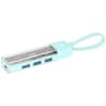 HUB De 4 Puertos Marca Manhattan Modelo 181020 Conexion USB-A 3.0 A USB-C Color TransparenteTurquesa