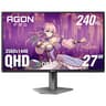Monitor OLED Gaming Marca AOC Modelo AG276QZD2  27" 2560 x 1440 QHD 240 Hz 0.03 ms DP + HDMI + USB HUB Speakers Adaptive Sync Pivot