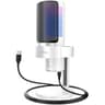 Microfono A9W Fifine Ampligame RGB USB Color Blanco