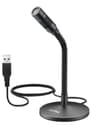 MICROFONO MINI FIFINE MODELO K050 CON STAND PARA ESCRITORIO NEGRO