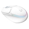 Mouse Inalambrico Para Gamers Marca Logitech Modelo G705 Con RGB Y 8200 De DPI Color Blanco Con 6 Botones Programables Conexion Bluetooth O Receptor