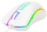 Mouse Gamer Modelo Cobra M711 Marca Redragon Color Blanco Con RGB Conexion USB