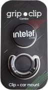 POP SOCKET ACC GRIP CLIP ALUMINIO NEGRO N1 CON LOGO DE INTELAF