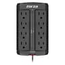 Regulador De Voltaje Marca Forza Modelo FVR-901M Capacidad De 900VA (Voltiamperios) Con 8 Salidas Voltaje De 120V Color Negro