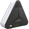 REGULADOR DE VOLTAJE CENTRA R PLUS 1200 1200VA FORMA TRIANGULO 8 TOMAS BLANCO