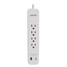 Regleta Marca Forza Modelo FSP-451USBCW De 4 Tomas, 1 Puerto USB-C Y 1 Puerto USB-A Color BlancoDe500Joules