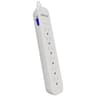 Regleta Marca Forza Modelo FSP-651W Con 6 Tomas Color Blanco Capacidad De 500 Joules