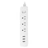 Regleta Marca Xiaomi Modelo 3A Color Blanco De 3 Toma Corrientes Y 3 USB-A