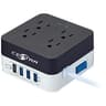 Regleta Marca Centra Modelo To Go De 4 Tomas 1 Puerto USB-C Y 3 Puertos USB-A Con Salida De 2.4AmperiosMaximo
