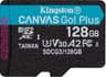 Micro SD Marca Kingston Modelo Canvas Go Plus Capacidad De 128GB Sin Adaptador SDCG3/128GBSP