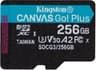 Micro SD Marca Kingston Modelo Canvas Go Plus Capacidad De 256GB Sin Adaptador SDCG3/256GBSP