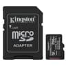 Memoria Micro SD Marca Kingston Modelo Canvas Select Plus Capacidad De 256GB Con Adaptador SD SDCS3/256GB