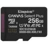 Memoria Micro SD Marca Kingston Modelo Canvas Select Plus UHS-I Capacidad De 256GB SDCS3/256GBSP
