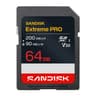 Tarjeta SD Marca SanDisk Modelo Extreme PRO SDXC Capacidad De 64GB Interfaz UHS-I Velocidad De Lectura De Hasta 200MB/s Escritura De Hasta 90MB/s Clase U3 V30 Compatible Con Video 4K UHD