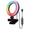 Anillo De Luz Led Marca Digipower De 4" Con Clip Modelo WSH-Vl45-B Con 7 ColoresY11Efectos