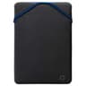 Funda Reversible Marca HP Modelo 2F1X7AA Para Portatil De 15.6" Color Negro Y Azul