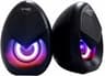 Bocina Argom S62 1062BK Gaming 5W Total RMS Con Led Color Negro Conexión 3.5MM