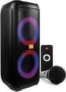 BOCINA ARGOM 4060BK CONEXION BLUETOOTH CON LUZ LED MICROFONO Y CONTROL
