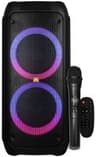 BOCINA ARGOM 4080BK CONEXION BLUETOOTH CON LUZ LED MICROFONO Y CONTROL POTENCIA DE 80 WATTS RMS