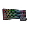 Combo Marca Redragon Modelo S145 Incluye Teclado RGB K552 Y Mouse USB M724 Color Negro
