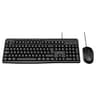 Combo De Teclado Y Mouse Marca Xtech Modelo XTK-302S Cableado En Espanol Conexion USB Color Negro