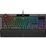 Teclado Para Gamers Marca CORSAIR Modelo K100 RGB Mecanico Con Interruptores CHERRY MX Speed En Ingles Color Negro