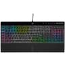 Teclado De Membrana Marca CORSAIR Modelo K55 RGB PRO XT Color Negro En Espanol Conexion USB-A