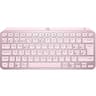 Teclado Bluetooth Marca Logitech Modelo MX Keys Mini En Espanol Color Rosa
