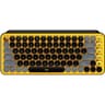 Teclado Inalambrico Marca Logitech Modelo POP Keys En Espanol Color Amarillo Conexion Bluetooth O Receptor