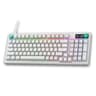Teclado Alambrico para Gamers Marca Logitech Modelo G316 X 98 USB-C En Ingles Mecanico con RGB LightSync Color Blanco
