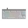 Teclado Alambrico Para Gamers Marca Logitech Modelo G515 Tenkyless Interruptores Mecanicos GL Tactil Color Blanco En Idioma Ingles