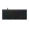 Teclado Alambrico Para Gamers Marca Logitech Modelo G515 Tenkyless Interruptores Mecanicos GL Tactil Color Negro En Idioma Ingles
