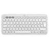 Teclado Inalambrico Marca Logitech Modelo Pebble Keys 2 K380S Multi-Dispositivo Color Blanco En Espanol ConexionBluetooth