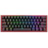 Teclado Marca Redragon Modelo Fizz Pro K616 RGB Conexion Bluetooth Con Switch Red En Idioma Ingles Color Negro