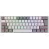 Teclado Para Gamers Modelo Fizz Pro K616-RGB Marca Redragon Con Switch Red Y RGB Idioma En Espanol Color Blanco Con Gris