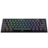 Teclado Marca Redragon Modelo Horus Mini K632 RGB Con Switch Red En Idioma Ingles Color Negro