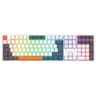 Teclado Para Gamers Marca Redragon Modelo TRUNDLE K668WBO RGB En Espanol Color Blanco Negro Y Naranja