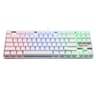 Teclado Para Gamers Marca Redragon Modelo K552 Con RGB Con Switch Blue Idioma En Espanol Color Blanco