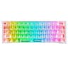 Teclado Modelo Fizz K617CT-RGB Transparente Marca Redragon Con RGB Conexion USB-C IdiomaEnIngles