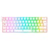 Teclado Modelo Dragonborn K630 Marca Redragon Con RGB Switch Brown Idioma En EspanolConexionUSB-C Color Blanco