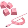 TECLA PBT RAZER QUARTZ ROSADO PARA TECLADOS CON CABLE ESPIRAL 