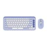 Combo Inalambrico Marca Logitech Modelo POP Icon Color Lila Con Blanco Con TecladoEnEspanol