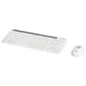 Kit De Teclado Y Mouse Inalambricos Marca Manhattan Modelo 180580 Conexion Bluetooth Conecta Hasta 3 Dispositivos Color BlancoEnEspanol